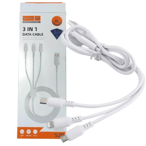 Cable 3 En 1, Compatible Con V8, TC Y IPhone