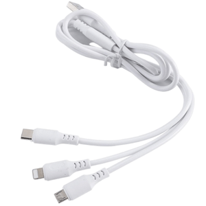 Cable 3 En 1, Compatible Con V8, TC Y IPhone