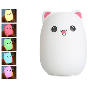 Lámpara De Gato En Silicona MJ-005 Rosado