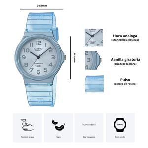 Reloj Casio MQ-24S-2B Azul Casual
