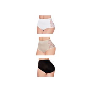 Panty Set X3 Blanco-Beige-Negro FI 47009