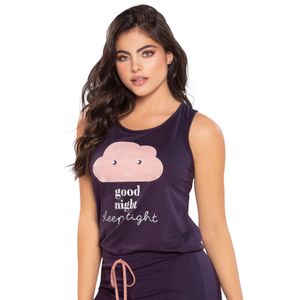 Camisa Pijama Mujer Morado FI 96862