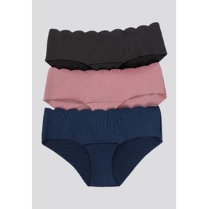 Cachetero Paq X3 Mujer Azul Navy/Rosa/Negro FI 91000