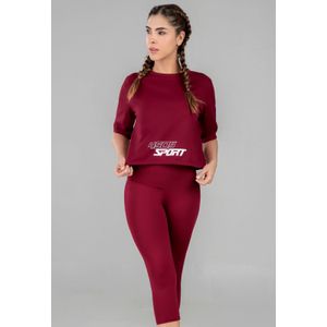 Conjunto Mujer Vino FI 9598