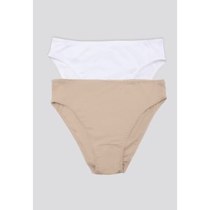 Panty Paq X2 Mujer Blanco/Piel FI 96633