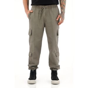 Pantalón tipo Jogger con bota enresortada verde para hombre