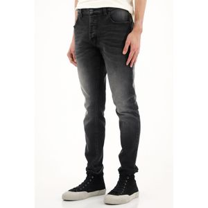 Jean Super Skinny tiro medio negro para hombre