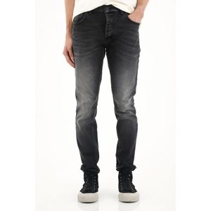 Jean Super Skinny tiro medio negro para hombre
