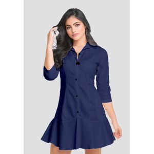 Vestido Mujer Azul Navy Mp 74316