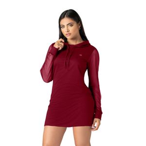 Vestido Mujer Vinotinto Fi 88799