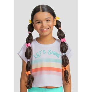 Camiseta Infantil Femenino Blanco Mp 106252