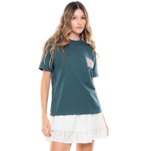 Camiseta Manga Corta Con Estampado Punto Corazón