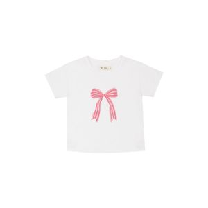 Camiseta blanca estampada para niña