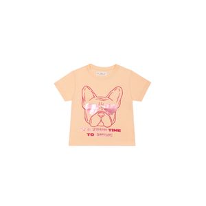 Camiseta estampada amarilla para niña
