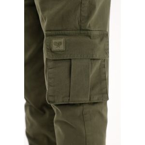 Pantalón verde tipo cargo con pretina elástica para niño