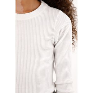 Camiseta blanca manga larga para niña