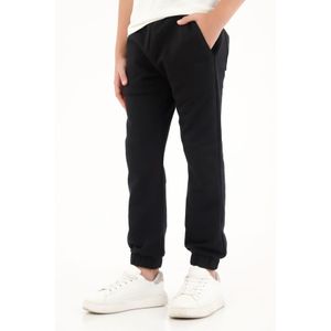 Pantalón jogger en 100% algodón negro para niño