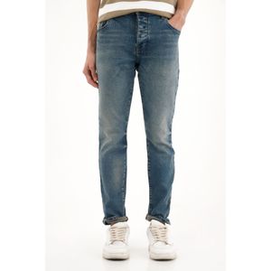 Jean Skinny tiro medio azul para hombre