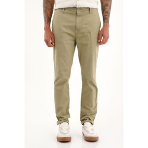 Pantalón tipo chino verde para hombre
