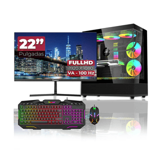 Computador Gamer Janus Ryzen 7 5700G SSD 512 GB M2 RAM 16GB  MONITOR JANUS 22" 100HZ Windows Preinstalado