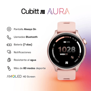 Smartwatch Reloj Inteligente Cubitt Aura 1.43 Pulg. Rose Gold