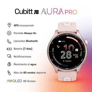 Smartwatch Reloj Inteligente Cubitt Aura Pro 1.43 Pulg. Rose Gold