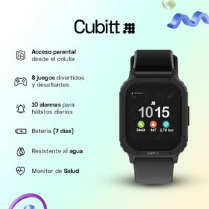 Smartwatch Reloj Inteligente Cubitt Jr Pantalla 1.4 pulg. Obsidian Black