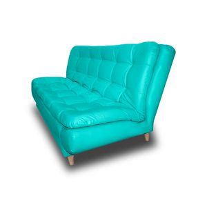 SOFA CAMA DAMASCO LINO TURQUESA