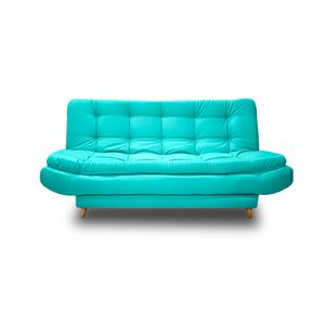 SOFA CAMA DAMASCO LINO TURQUESA
