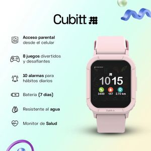 Smartwatch Reloj Inteligente Cubitt Jr. Pantalla 1.4 pulg. Dreamy Pink