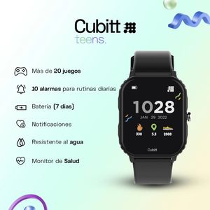 Smartwatch Reloj Inteligente Cubitt Teens 169 Pantalla Obsidian Black