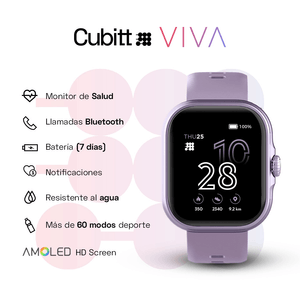 Smartwatch Reloj Inteligente Cubitt Viva 1.84 Pulg. Lilac
