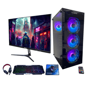 Computador Gaming Monitor 23.8" Compumax Procesador Amd Ryzen 5 5600GT Memoria 16GB Disco Duro SSD 512GB FUENTE  COMPUMAX 500W LINUX