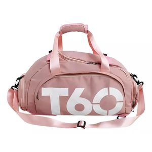Maleta Impermeable Gimnasio Bolso Deportivo Viajes Unisex T60 Rosa
