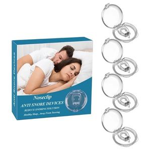 Antironquidos Para Dormir Silicona Clip Nasal Kit x4