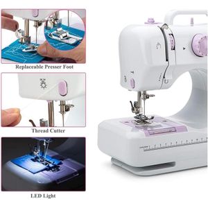 Mini Maquina De Coser 505 Con Mesa 12 Puntadas