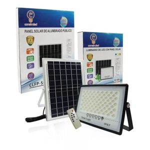 Reflector Led Con Panel Solar 200w Luz Blanca