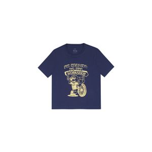Camiseta azul con estampado para niño