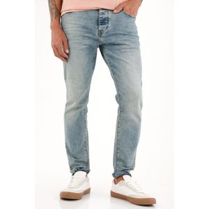 Jean Super Skinny tiro medio con arrugas 3D para hombre