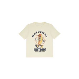 Camiseta crudo con estampado para niño