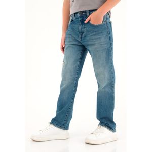Jean azul con roto localizado para niño