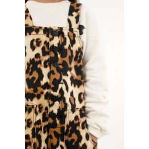 Overall con estampado animal print para niña