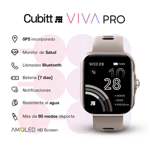 Smartwatch Reloj Inteligente Cubitt Viva Pro 1.78 Pulg. Wolf Grey
