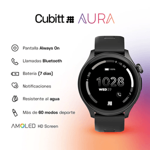 Smartwatch Reloj Inteligente Cubitt Aura 1.43 Pulg. Obsidian Black