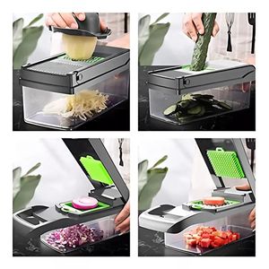 Picador De Verduras Mandolina Multifuncional Cortador Rallador