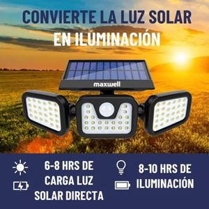 Lampara Solar Led Exterior Sensor Movimiento