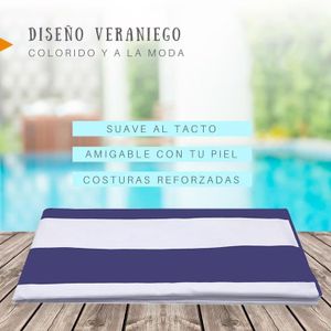 Toalla De Microfibra Secado Rapido Playa Viaje Mas Estuche Azul
