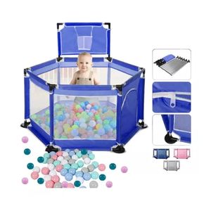 Corral Piscina Para Bebes Y Niños Play Ground Infantil Azul