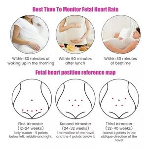 Doppler Fetal Ultrasonido Monitor De Latidos Prenatal Bebe Rosa