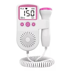 Doppler Fetal Ultrasonido Monitor De Latidos Prenatal Bebe Rosa